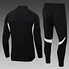 2025/2026 Liverpool Half-Pull Training Suit Black Jersey 1:1 Thai Quality Set