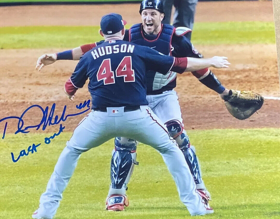 Daniel Hudson Signed 8X10 World Series Photo Poster painting W/Last Out Inscription W/COA #2