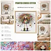 Stitch Blue Drop - 18CT Stamped Cross Stitch 25*25cm