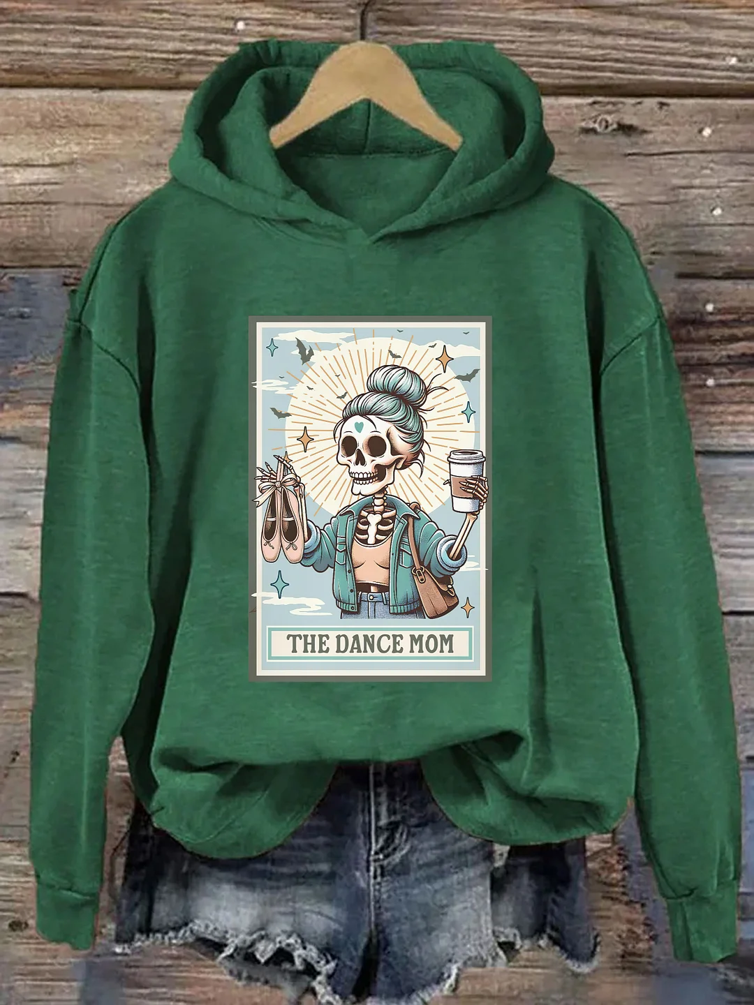 The Dance Mom Skeleton Tarot Card Hoodie