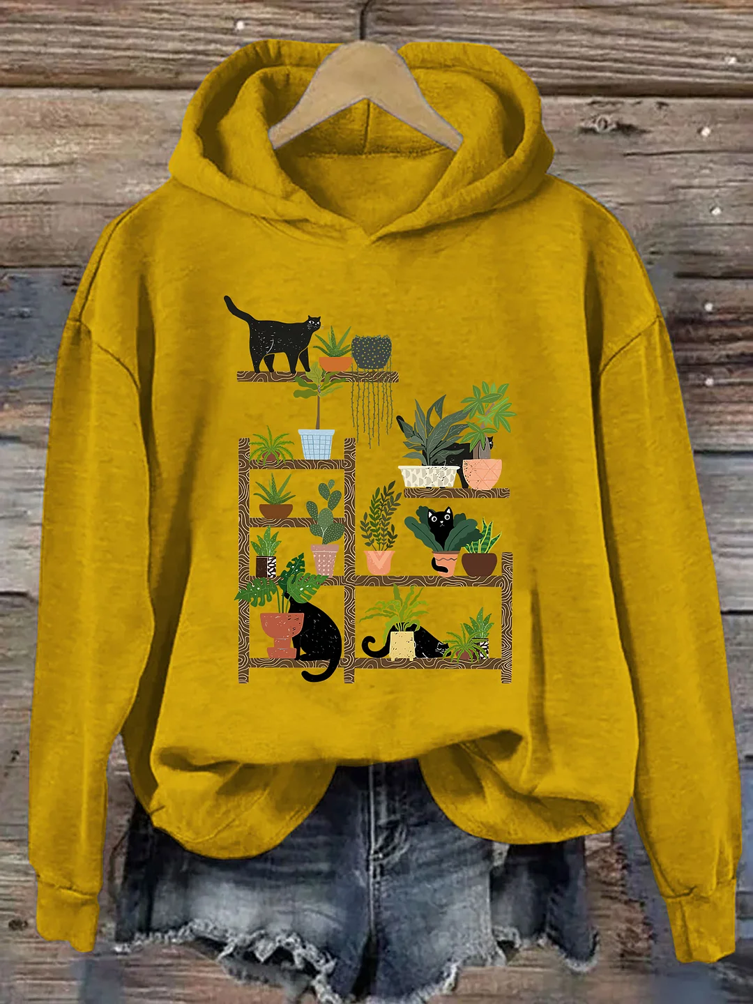 Cats and Plants Hoodie