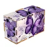 Peinture au diamant bo&icirc;te de mouchoirs kits kit d&rsquo;artisanat strass (papillon violet)