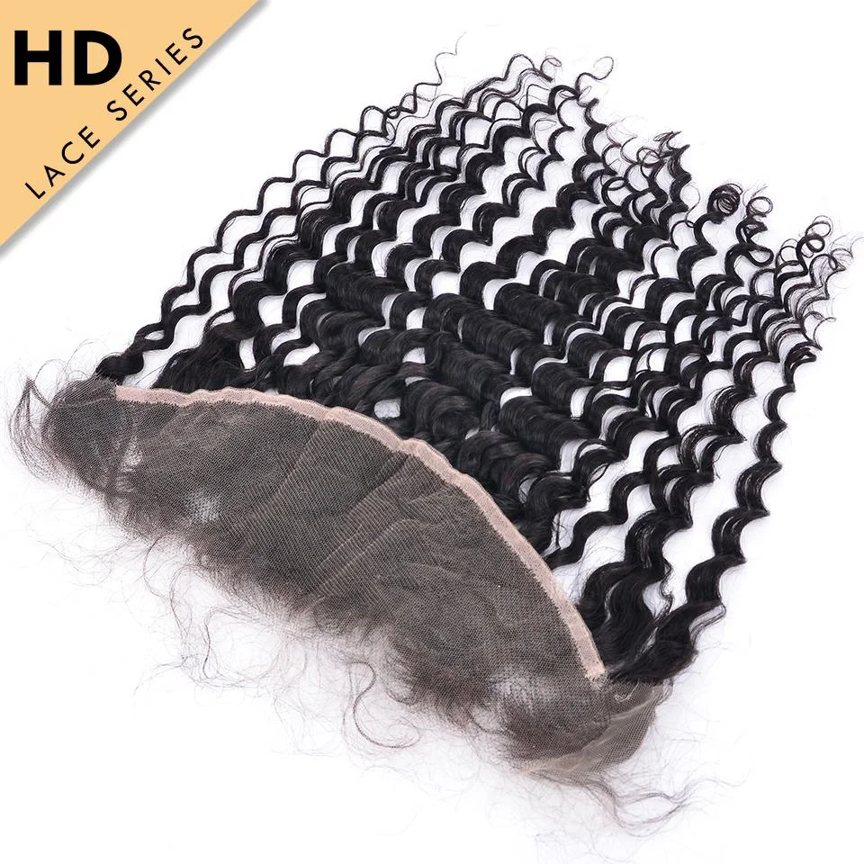  Yvonne HD Lace Frontal 13*4 Deep Wave HD Swiss Lace Frontal Virgin Hair With Baby Hair 