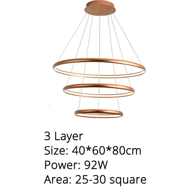 Modern Creative LED Pendant Lights For Living Room Restaurant Bed Room Aluminum Luminaria Lamp