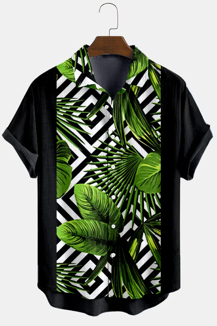Fashion Patchwork Print Shirt