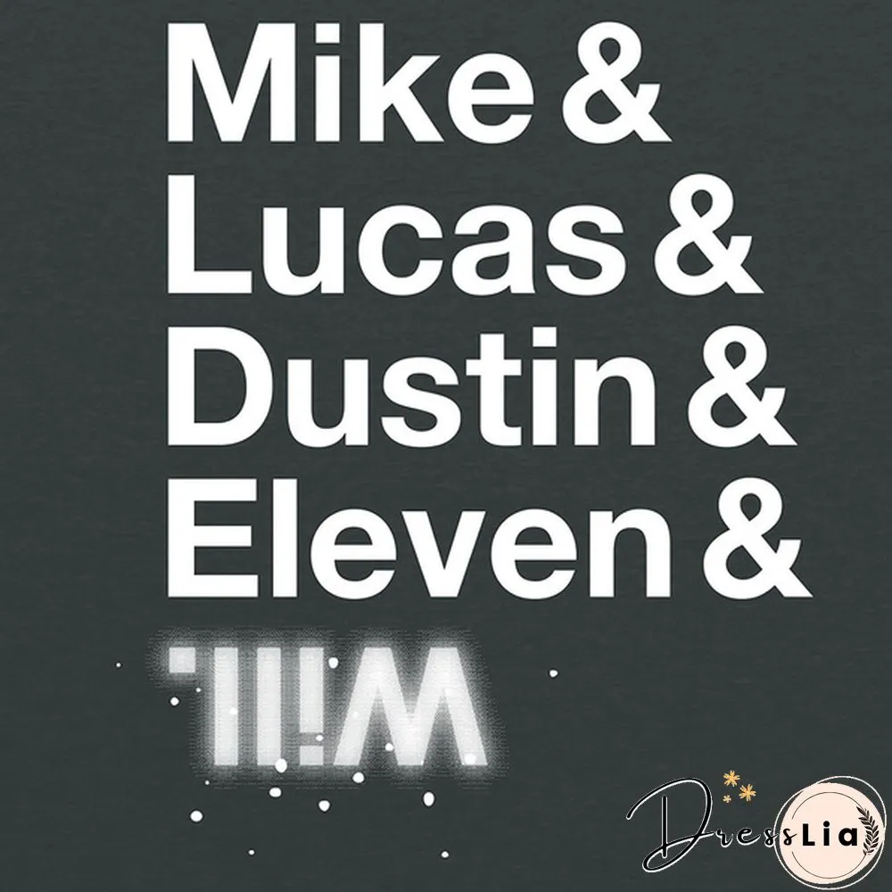 Stranger Of Things Funny Character Names Mike Lucas Dustin Eleven Will T Shirt