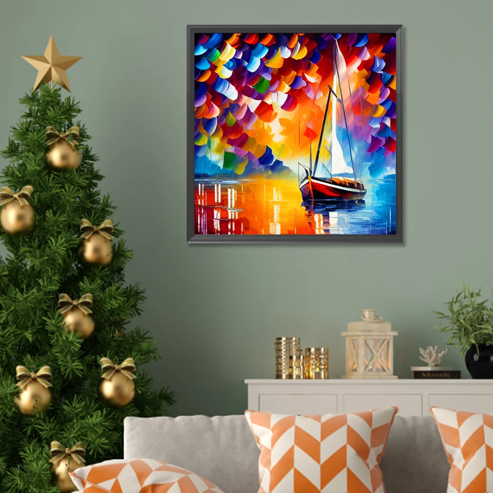 Diamond Painting - Full Round Drill - Oil Colour Car(Canvas|30*30cm)