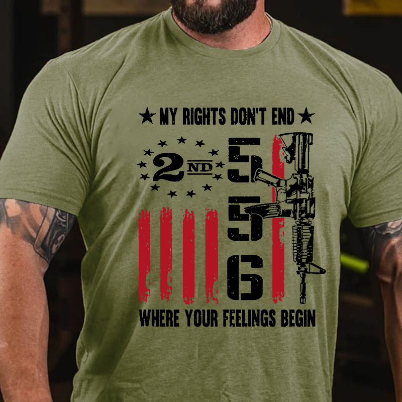 My Rights Don’T End 2nd 556 Where Your Feelings Begin T-shirt ctolen