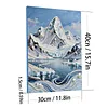 Berge DIY-Perlenmalsets mit Rahmen 30x40 cm Perlengem&auml;lde Bildkunst Basteln f&uuml;r Erwachsene Anf&auml;nger Geschenk Hausdekoration an der Wand