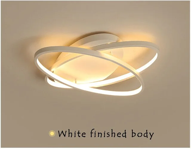 Coffee&White Body Modern Led Ceiling Lights AC Art Decoration LED Ceiling Lamp For Living Room Bedroom Dining Room Lamp
