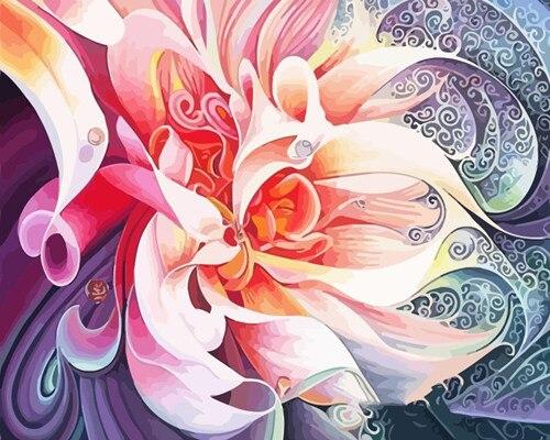 

Pink adobe Rose – Paint By Numbers - 40*50CM, 501 Original