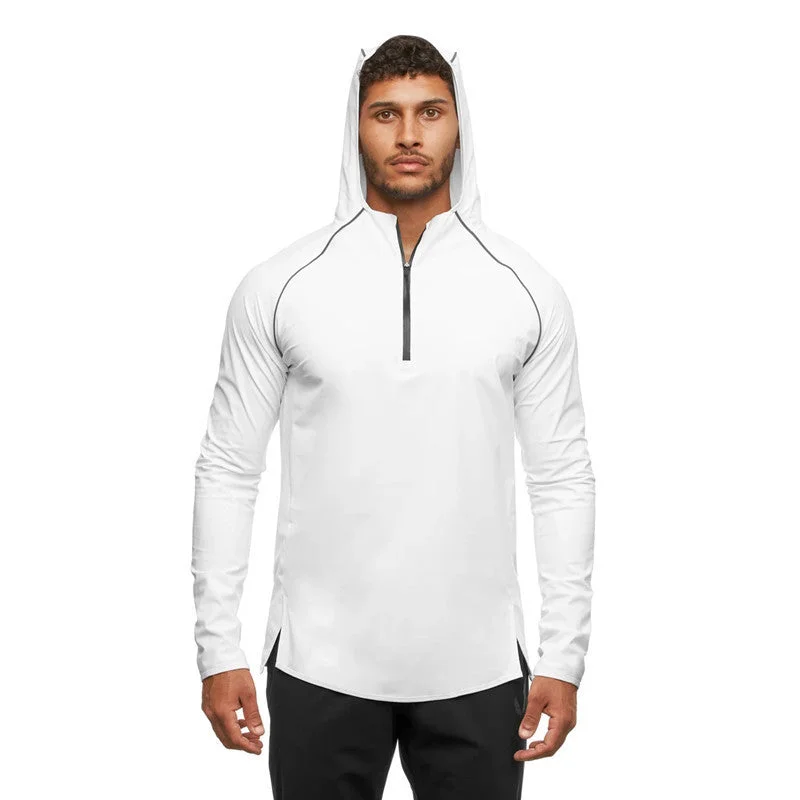 Men's Hooded Running Mountaineering Long Sleeve Sweatshirt