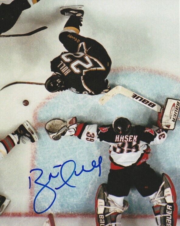 BRETT HULL SIGNED DALLAS STARS 1999 STANLEY CUP 3OT GOAL 8x10 Photo Poster painting! EXACT PROOF