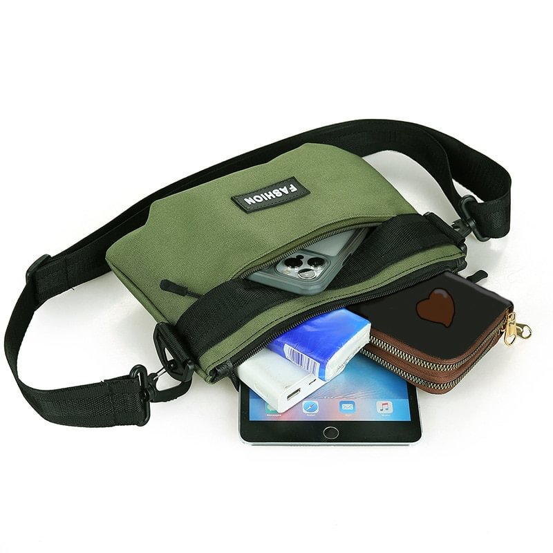 2022 New Canvas Bag Messenger Backpack Men&#39;s Leisure Fashion Sports Shoulder Bag Student Korean Male Postman Sling Bag US Mall Lifes