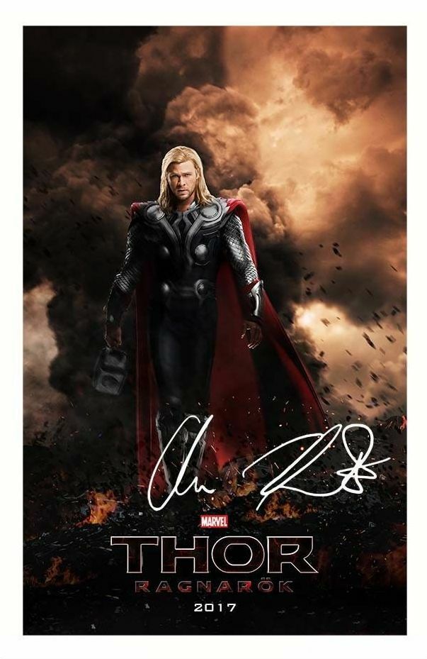 CHRIS HEMSWORTH - THOR AUTOGRAPH SIGNED Photo Poster painting POSTER PRINT