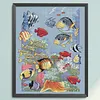 Tropical Fish-14CT Stamped Cross Stitch 36*44cm/14.17*17.32in tapestrymarket