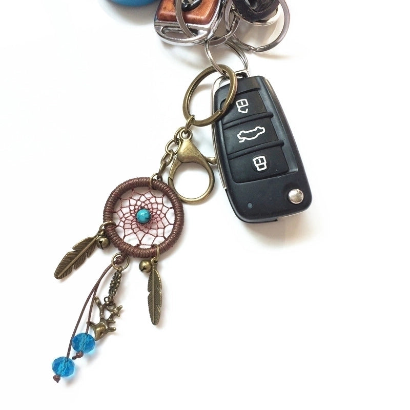 Ethnic Style Dreamcatcher Alloy Unisex Bag Pendant Keychain