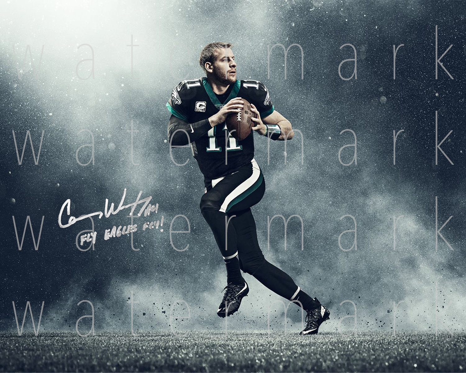 Carson Wentz Eagles signed 8X10 Photo Poster painting picture poster autograph RP