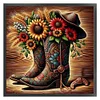 (Counted/Stamped)Cowboy Boots-11CT Cross Stitch 50*50cm