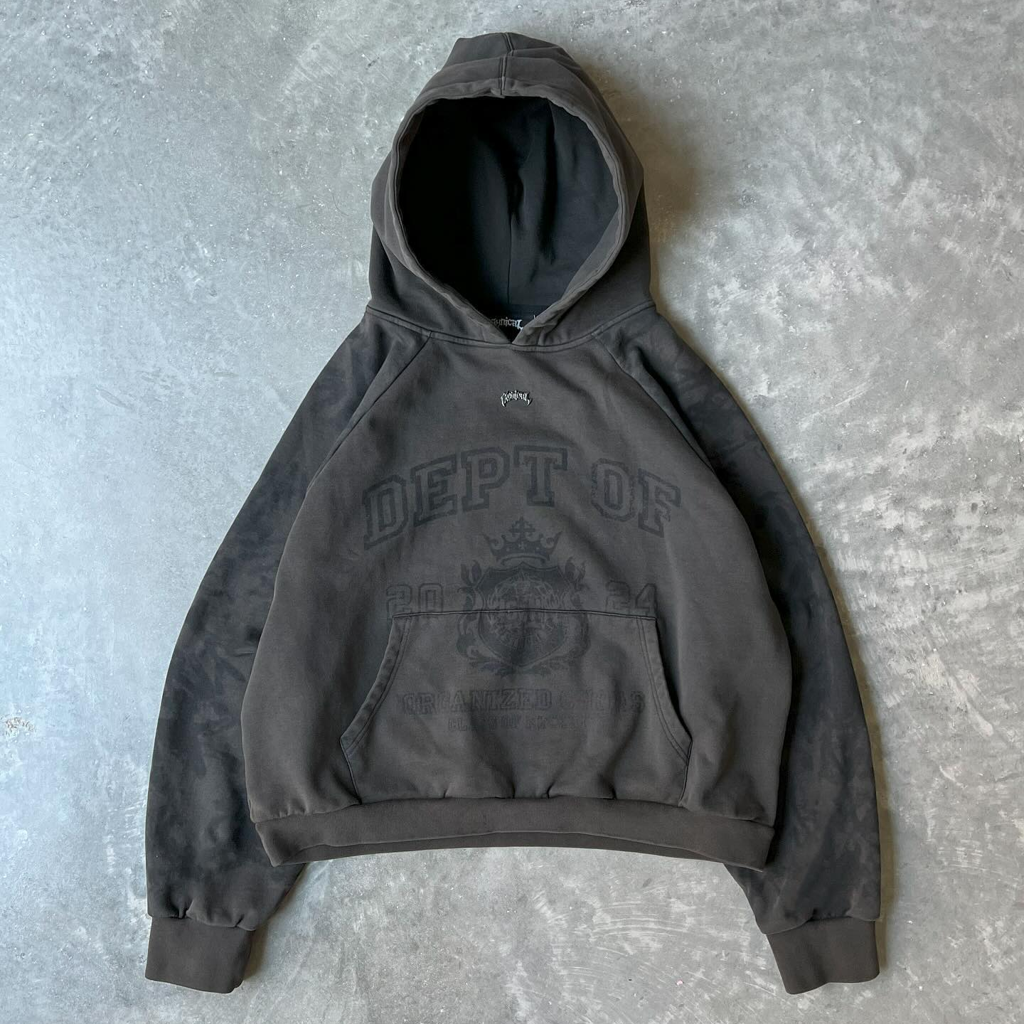 Vintage personalized letter print hoodie