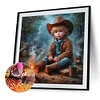 5D DIY Full Round Drill Diamond Painting  Kit Home Decor Art Craft 40x40cm (A)