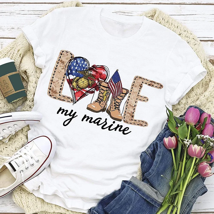 Independence Day Print Love Letter T-shirt Tee-Annaletters