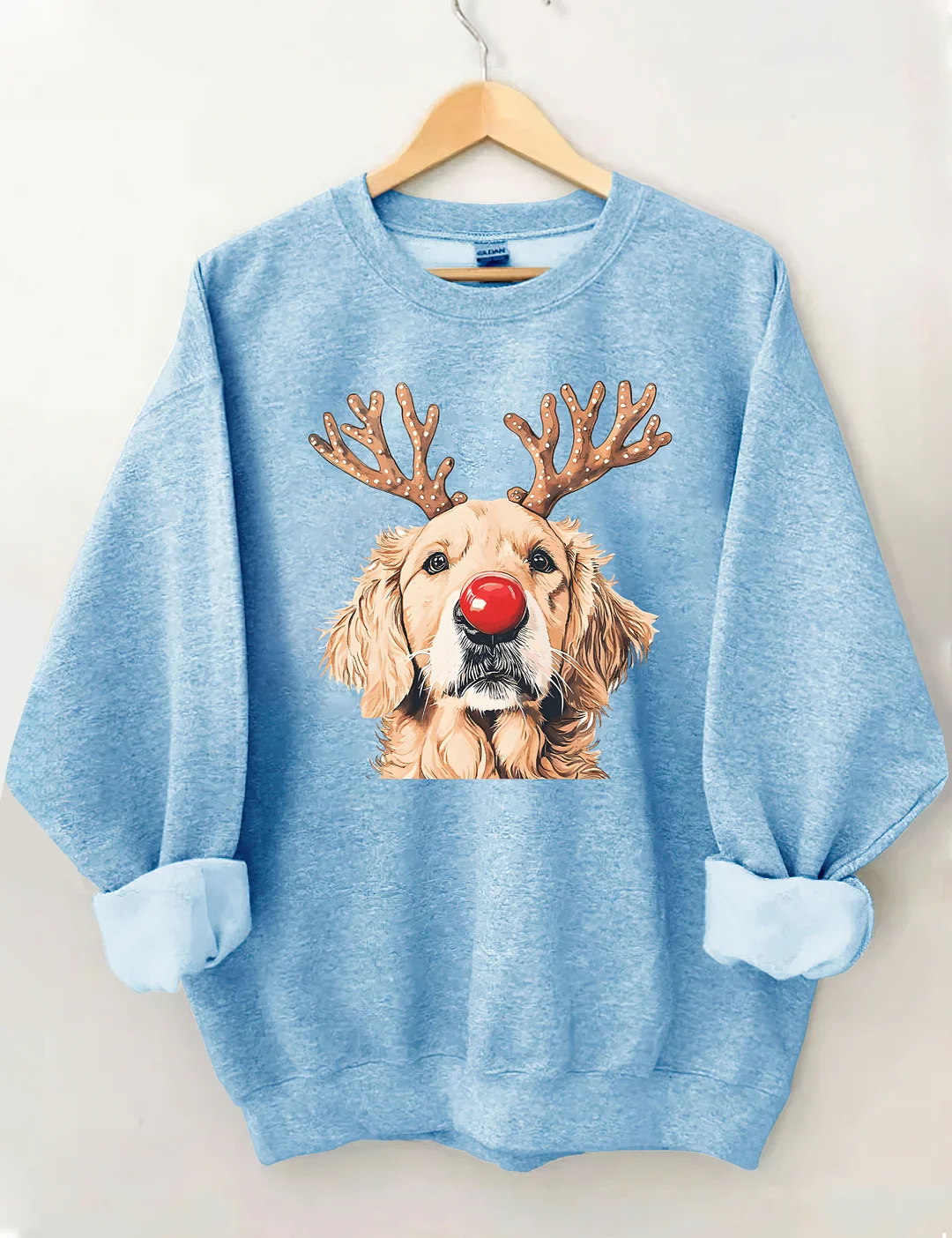 Golden Retriever Reindeer Christmas Sweatshirt