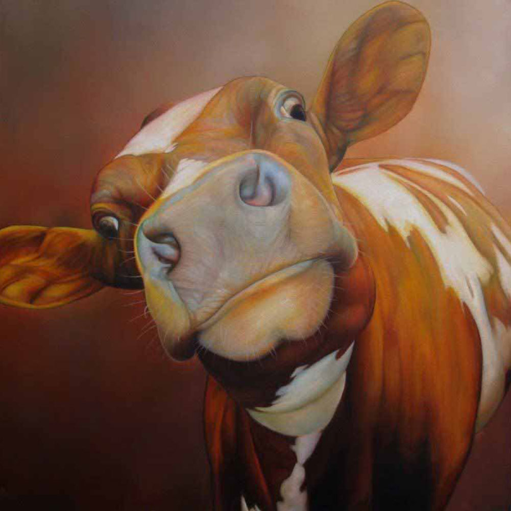 Cute Cow 20*20cm paint by numbers