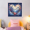 Heart-Shaped Flowers-11CT Stamped Cross Stitch 40*40cm/15.75*15.75in tapestrymarket