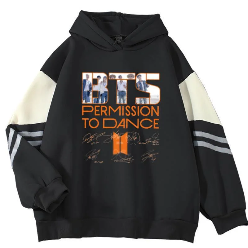 BTS PERMISSION TO DANCE ON STAGE NAME SIGNATURE HOODIE