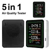 5 in 1 Indoor Air Quality Monitor CO2 Meter TVOC HCHO Temp Humidity Detector