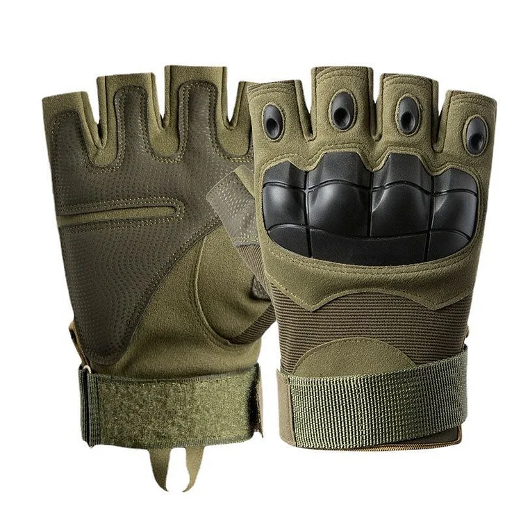Outdoor Tactical Protective Motorcycle Half Finger Gloves
