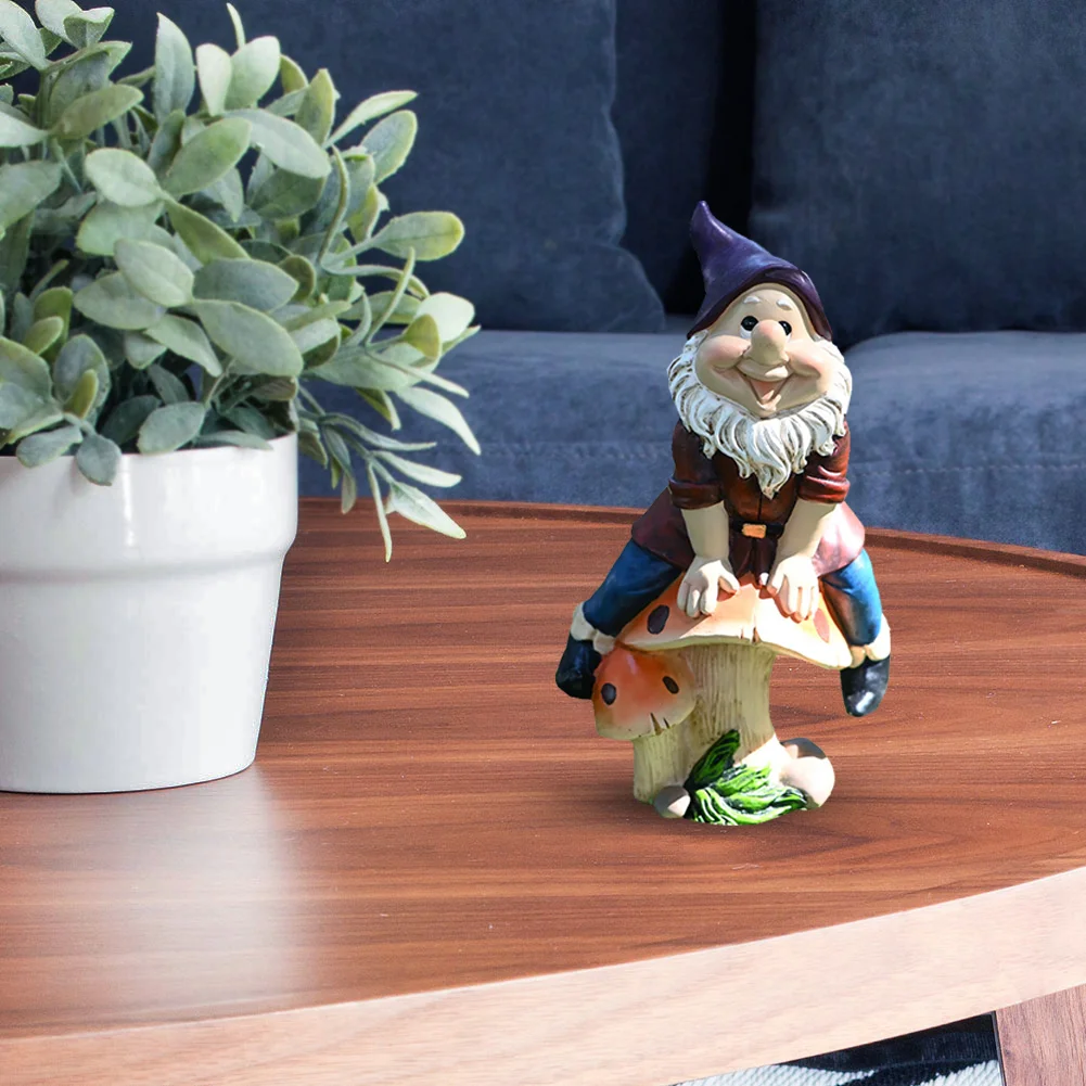 Gnome Dwarf Garden Statue Gift Outdoor Decoration Courtyard Accessories