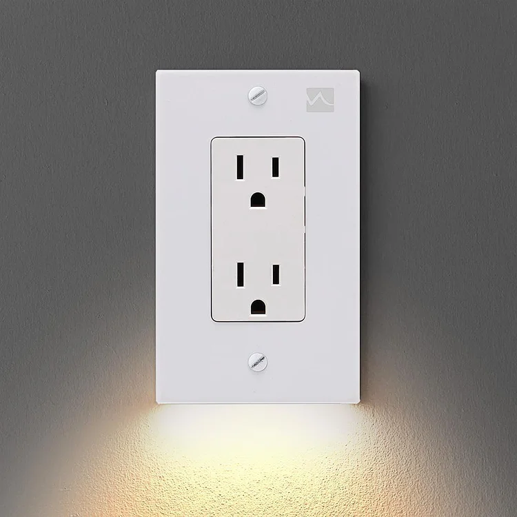 Outlet Wall Plate With LED Night Lights