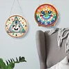 2Pcs DIY Diamond Painting Ornament with Clock Function Home Decor Art Craft