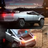 Pickup Alloy Car Cybertruck Scale Remote Control Toy Car 1:24 Cyber Simulation Camping Car Model