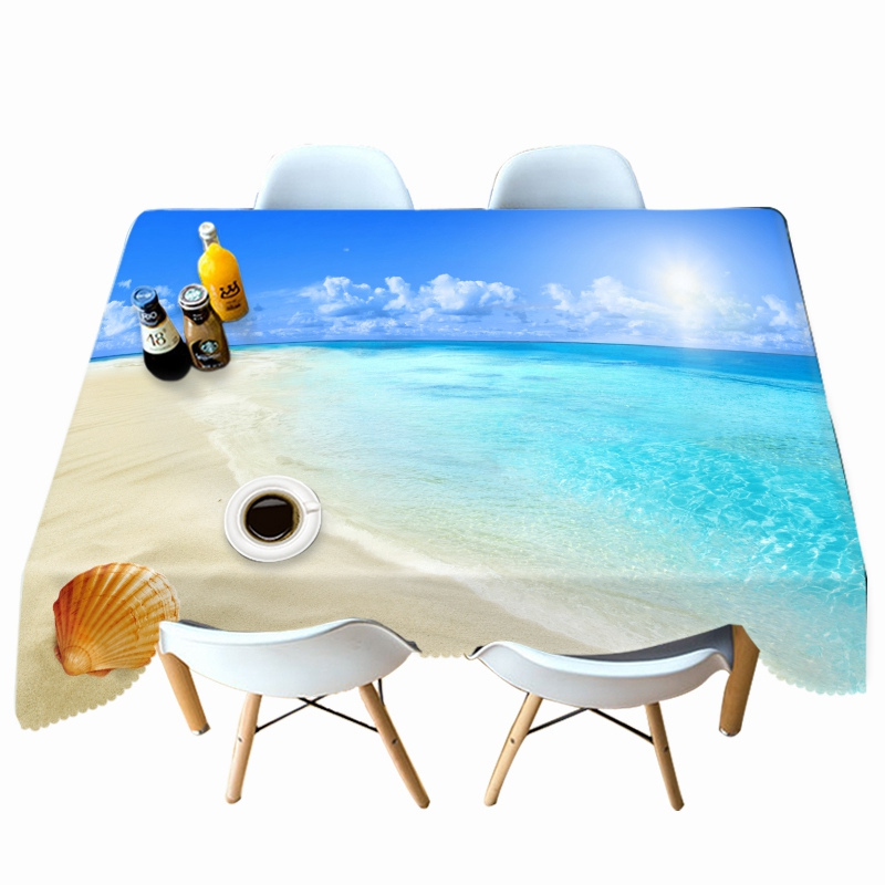 

Beautiful Beach View - 3D Tablecloth, 140*180cm, 501 Original