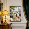 Country Cottage-Pearls Painting Kit for Creativity DIY Pearl Dot Crafts for Gift Home Wall Decor 30*40CM