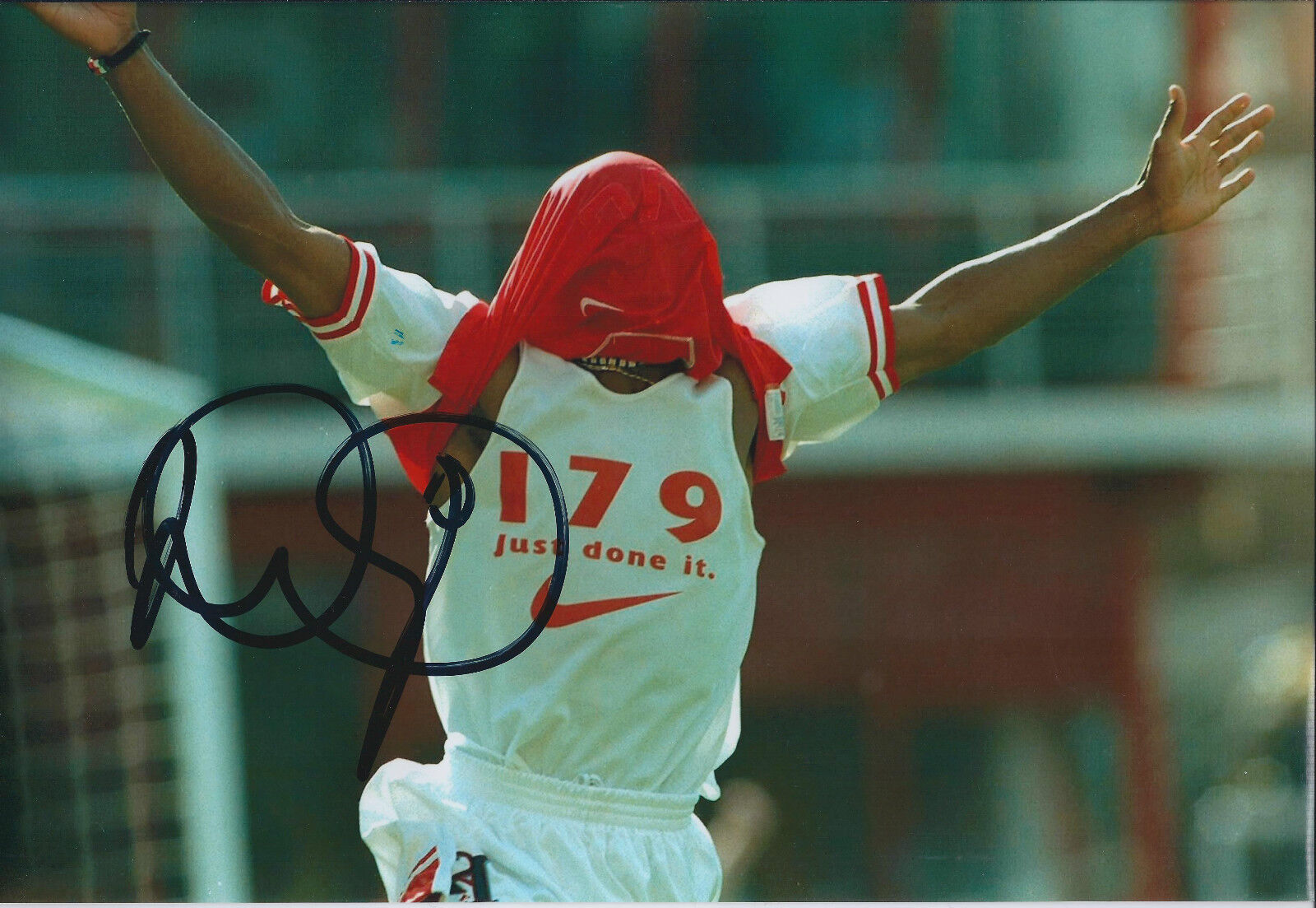 Ian WRIGHT SIGNED Autograph Arsenal FC Legend 12x8 Photo Poster painting AFTAL COA Record Goal