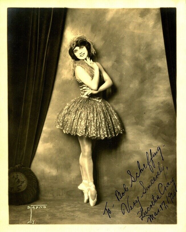 Vintage LUCRETIA CRAIG (??) Signed Photo Poster painting - 1928