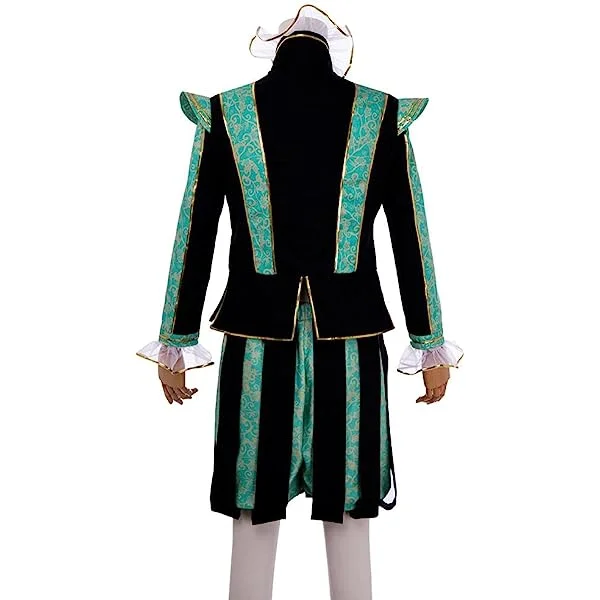 Men's Tudor Elizabethan Period Costume Court Noble Breeches Set Suit Large