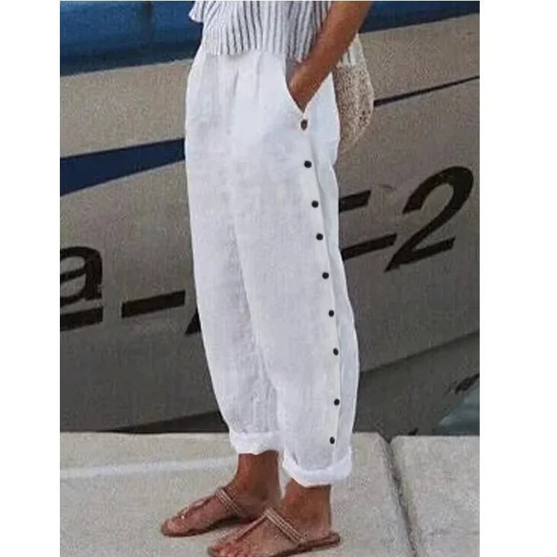 Casual Loosen Pockets Pants