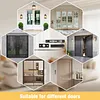 [US Local Warehouse] 10Pcs Flush Mount Extension Bolt with Rod Latch Slide Bolt Lock for French Doors
