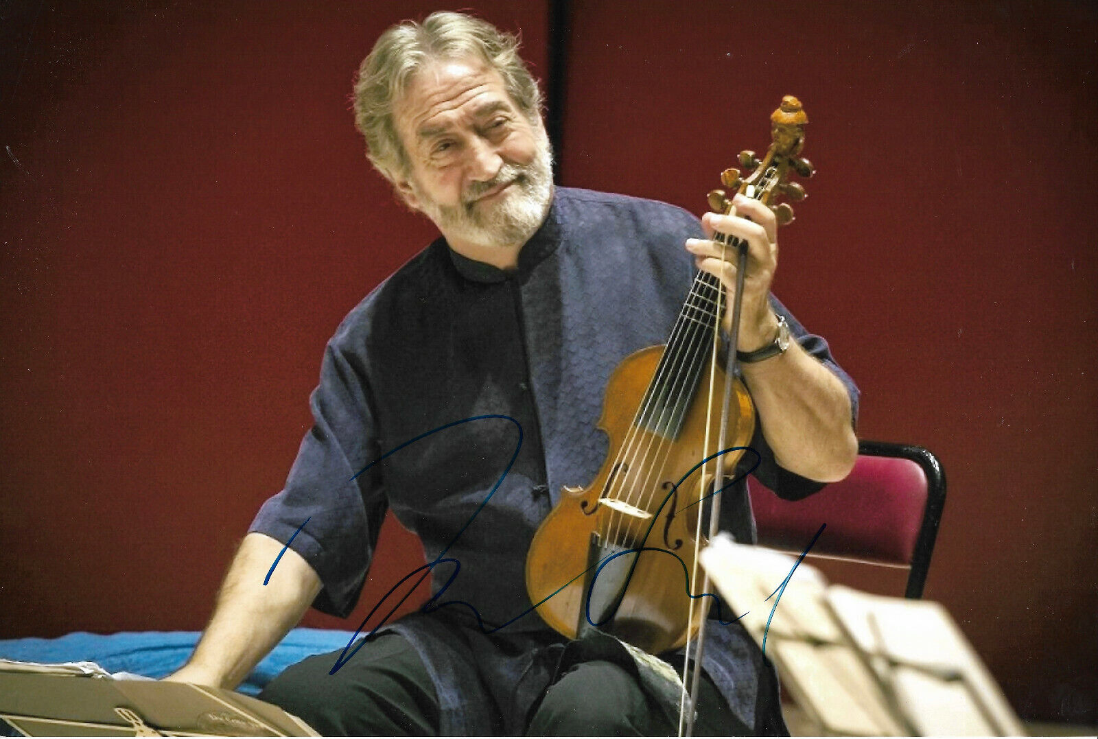 Jordi Savall signed 8x12 inch Photo Poster painting autograph