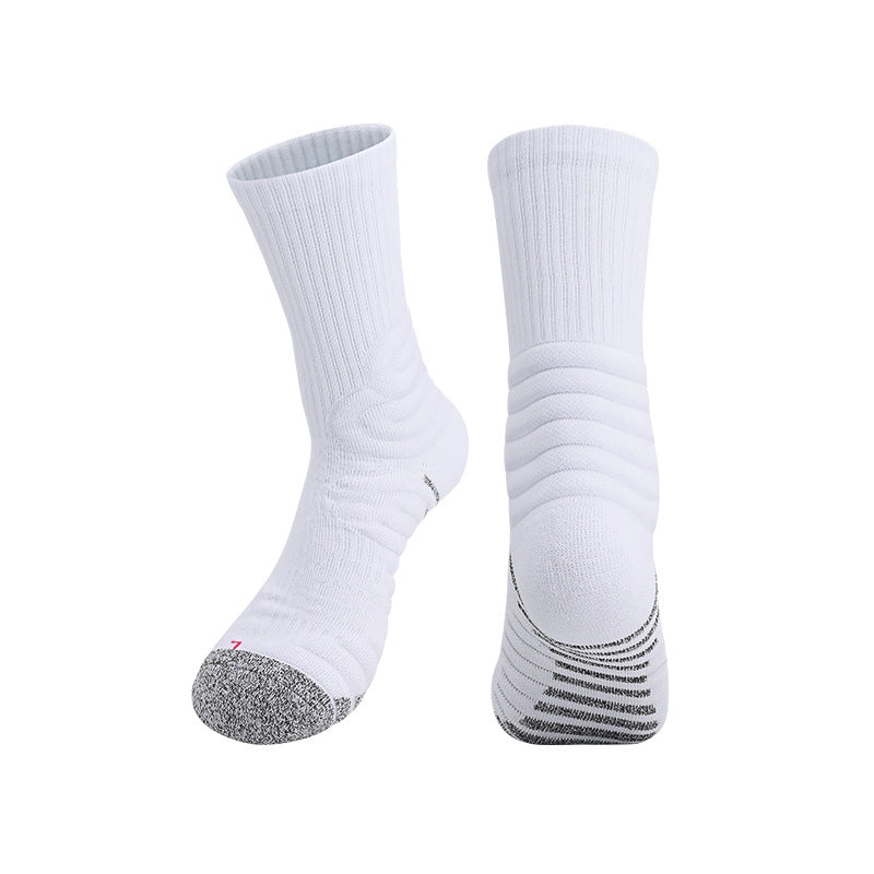Elite Non-slip Basketball Stockings Practical Breathable Running Thickened Towel Bottom Mid-calf Socks Sweat-absorbent Sports Men And Women Socks