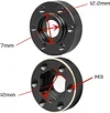 4Pcs Brass Weights 12mm Wheel Hex Hubs Widen Adapter for 1/10 RC Crawler 1.9 2.2Inch Wheels Rim Axial SCX10 TRX4 Counterweight (6MM)