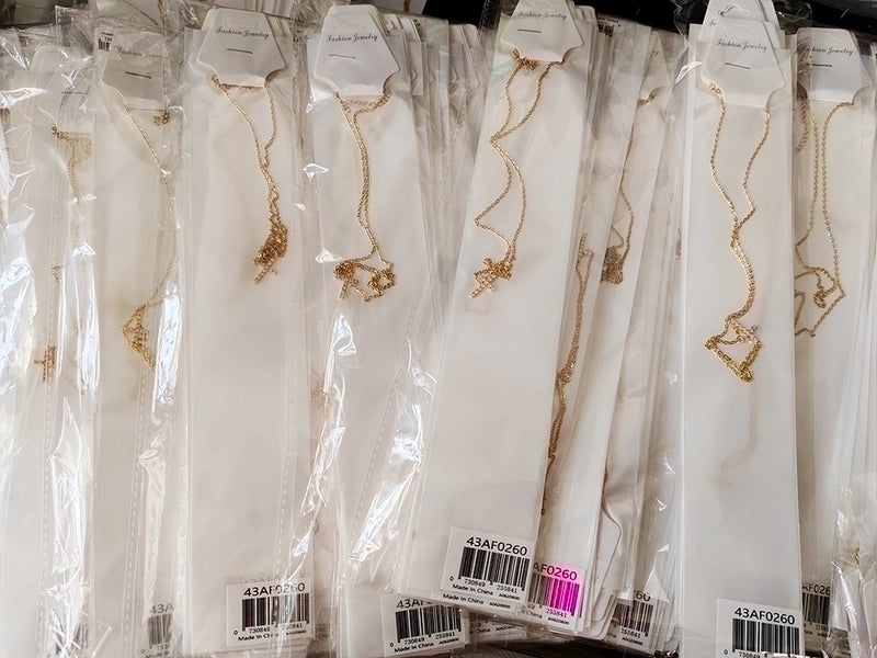 304 Stainless Steel Copper 18K Gold Plated Cross Zircon Copper Necklaces