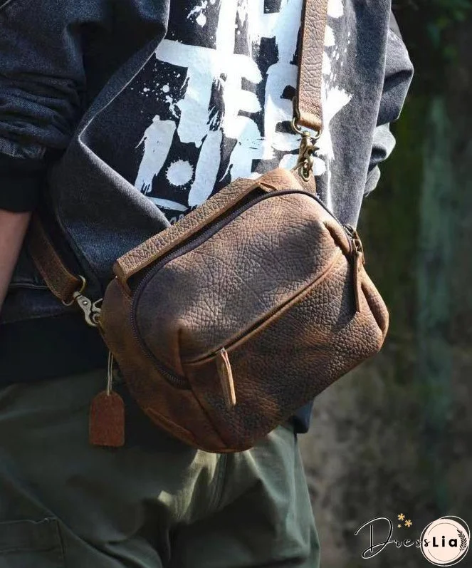 Original New Durable Cowhide Crossbody Bag