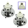 TRQ Rear Wheel Hub Bearings Assembly Set Compatible with 1991-1992 Saturn SC 1993-2002 SC1 SC2 1991-2002 SL SL1 SL2 1993-1999 SW1 1993-2001 SW2