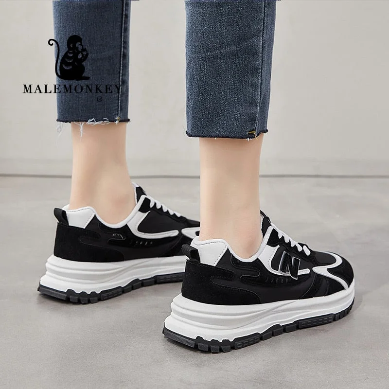 Casual Shoes Women 2022 Black Platform Coolest Women Sneakers Sport Walking Running Shoes Lightweight Tennis Female Shoes New